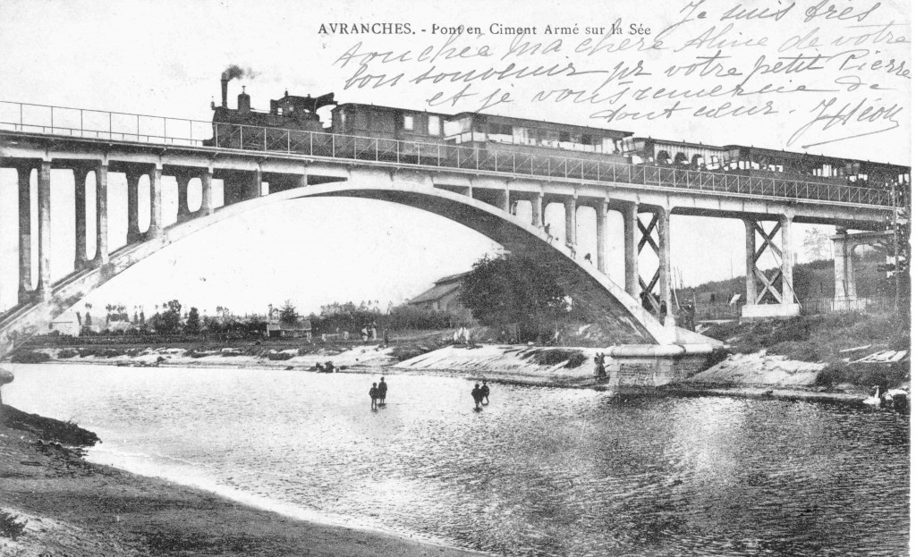 AVRANCHES PONT EN CIMENT ARME SUR LA SEE