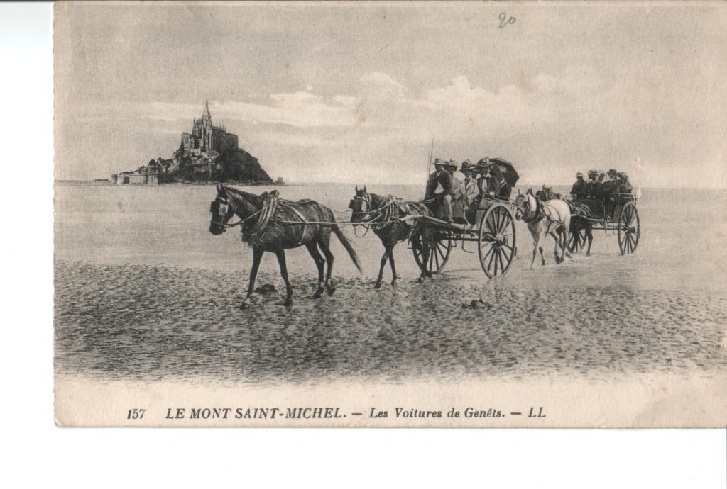 LE MONT SAINT MICHEL LES VOITURES DE GENETS