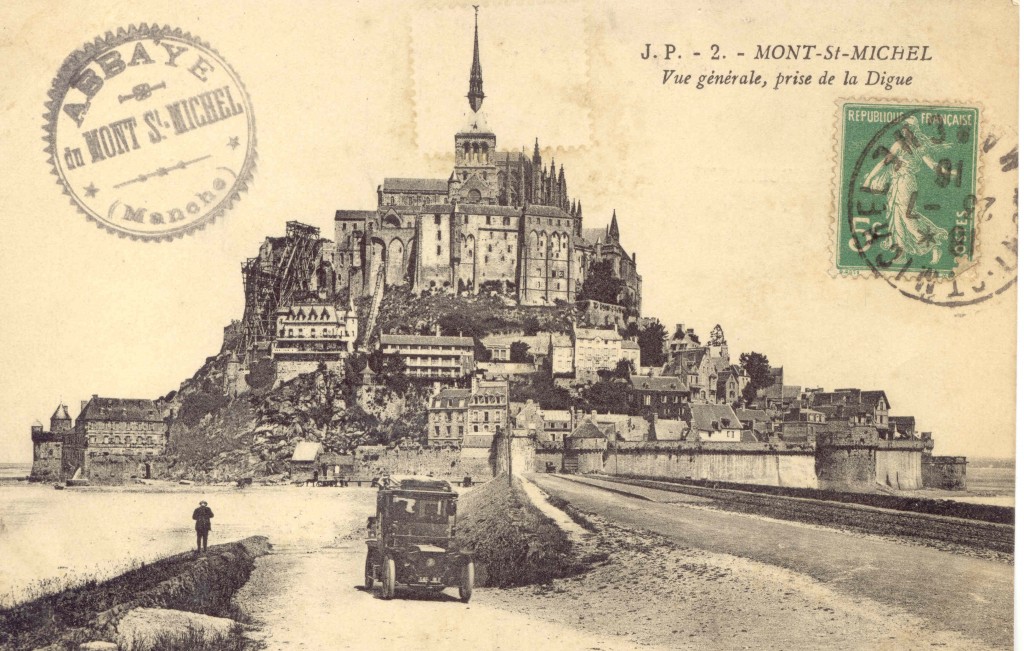 LE MONT SAINT MICHEL VUE GENERALE PRISE DE LA DIGUE