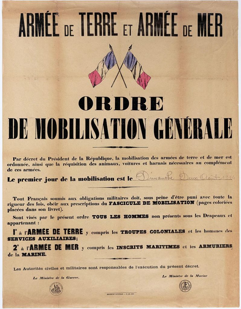 Affiche mobilisation 14-18
